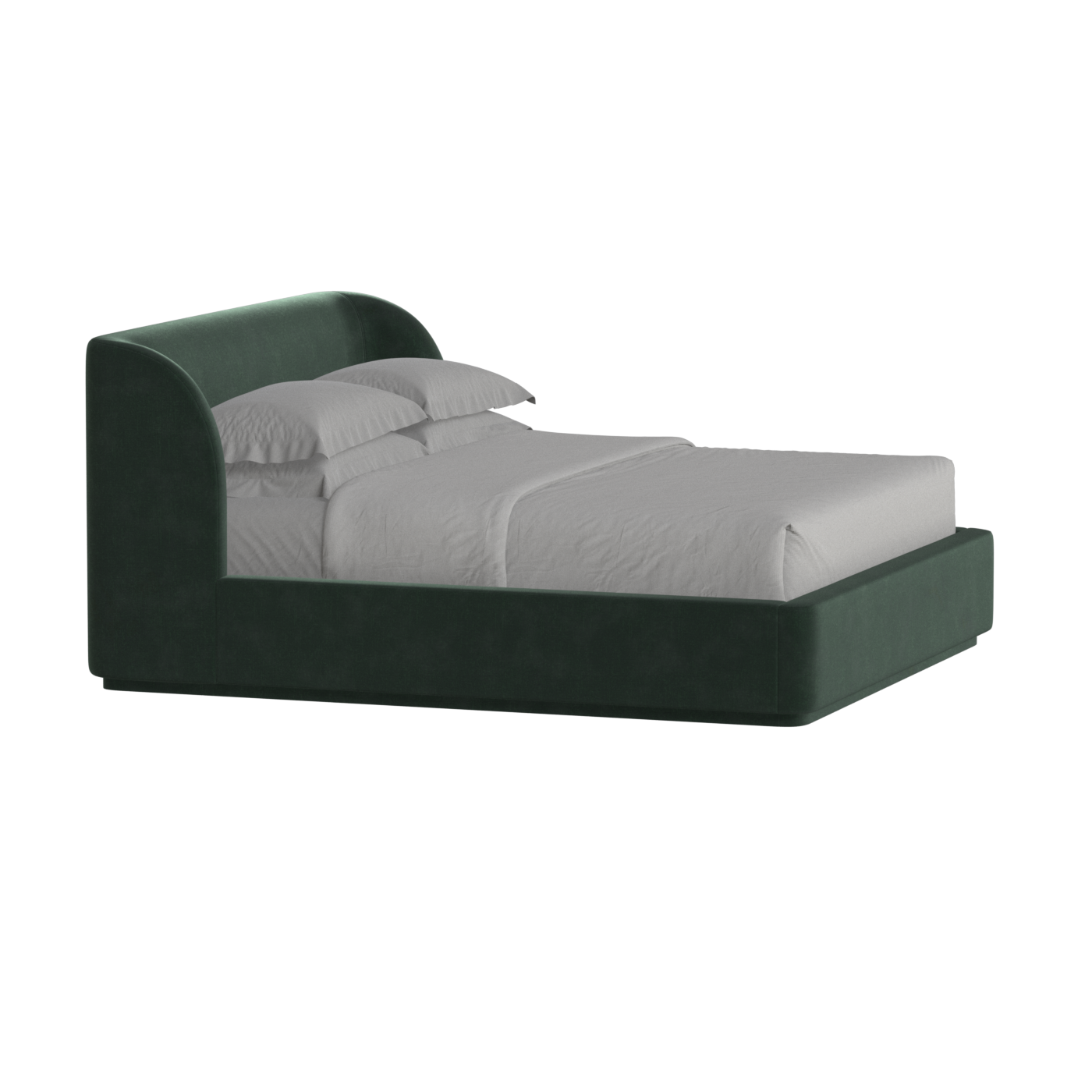Giacomo Double Bed with Wide Panelled Headboard
