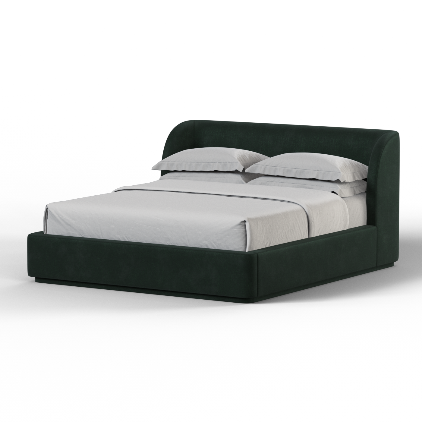 Giacomo Double Bed with Wide Panelled Headboard
