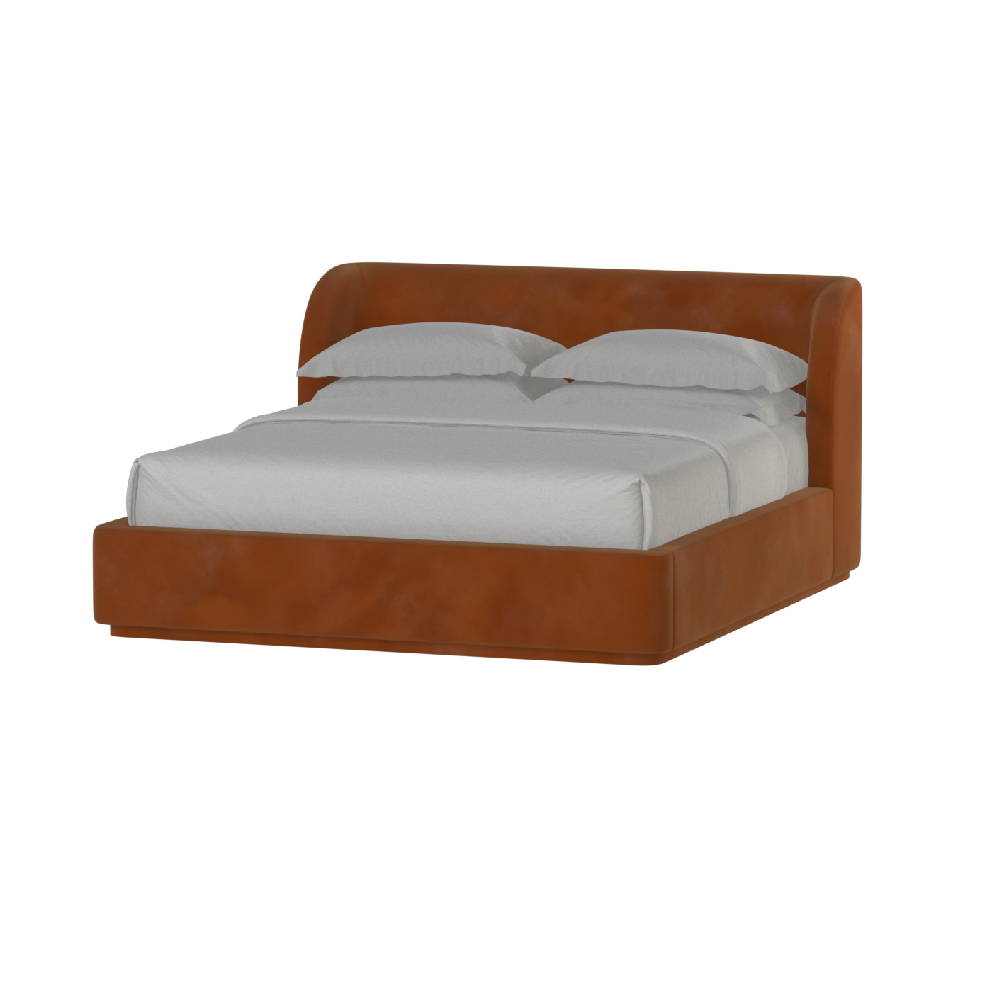 Giacomo Double Bed with Wide Panelled Headboard