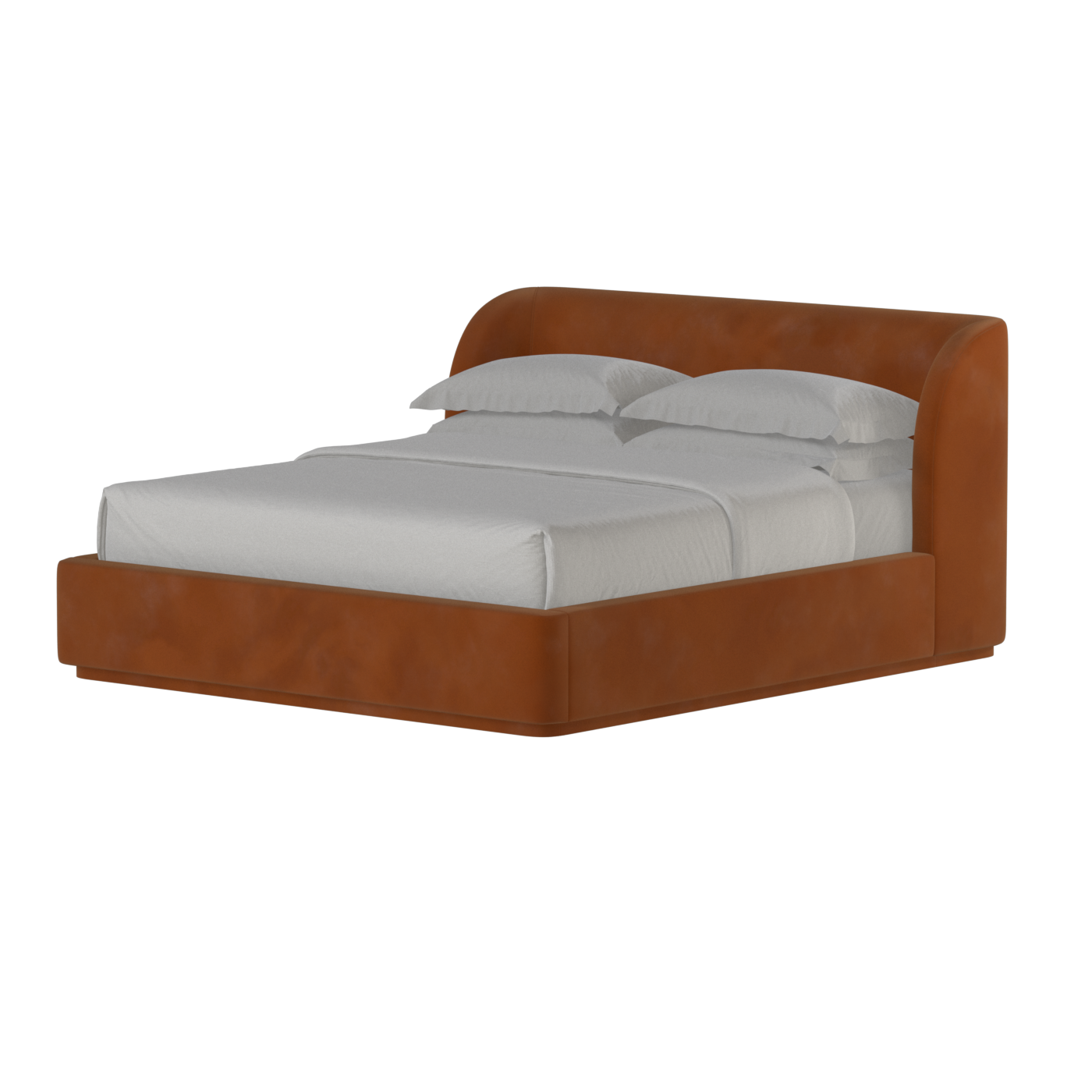 Giacomo Double Bed with Wide Panelled Headboard