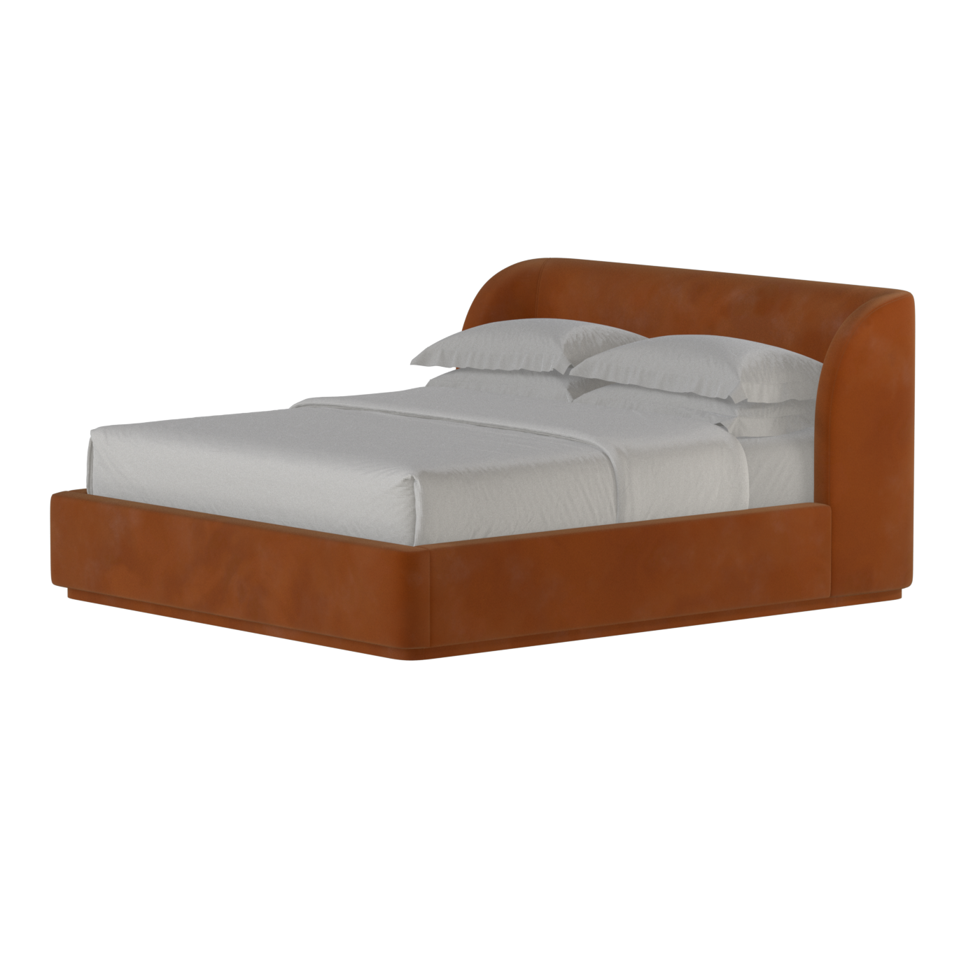 Giacomo Double Bed with Wide Panelled Headboard