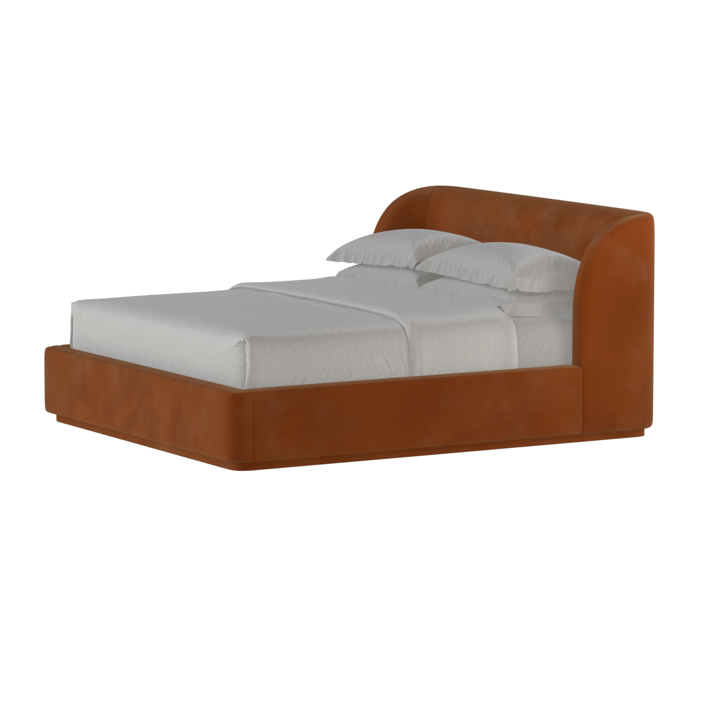 Giacomo Double Bed with Wide Panelled Headboard