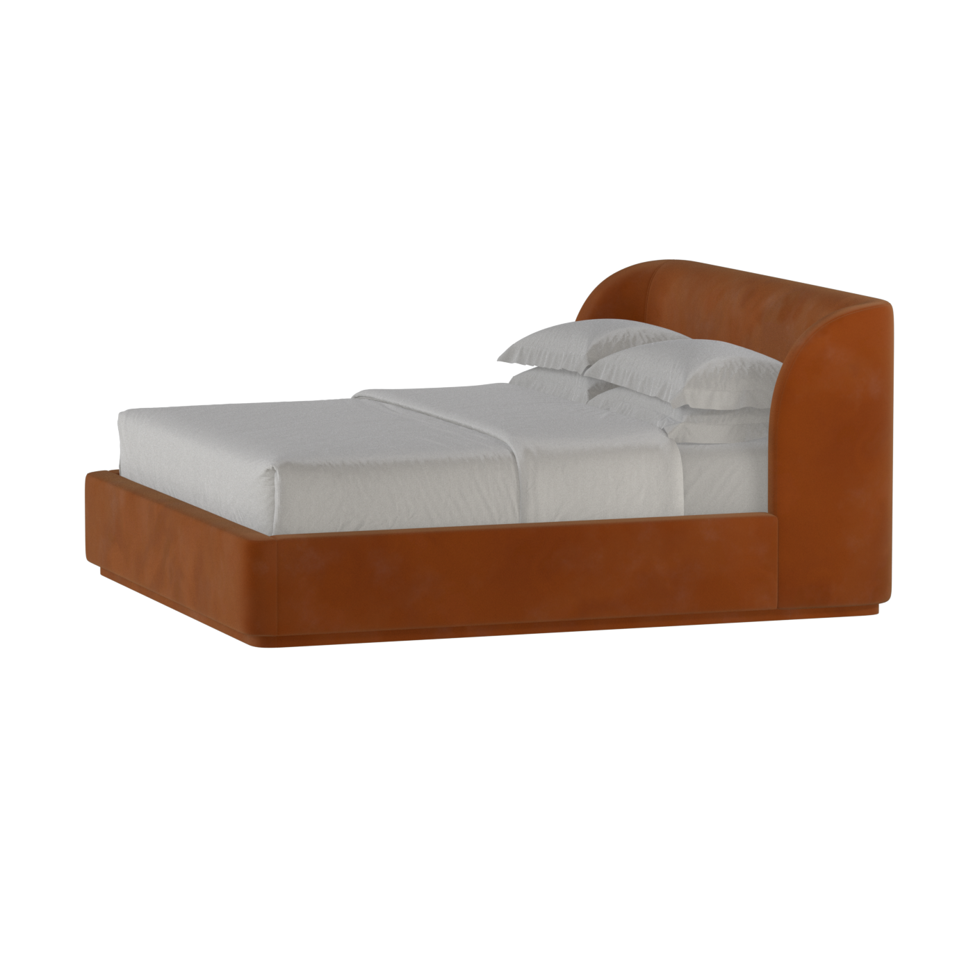 Giacomo Double Bed with Wide Panelled Headboard