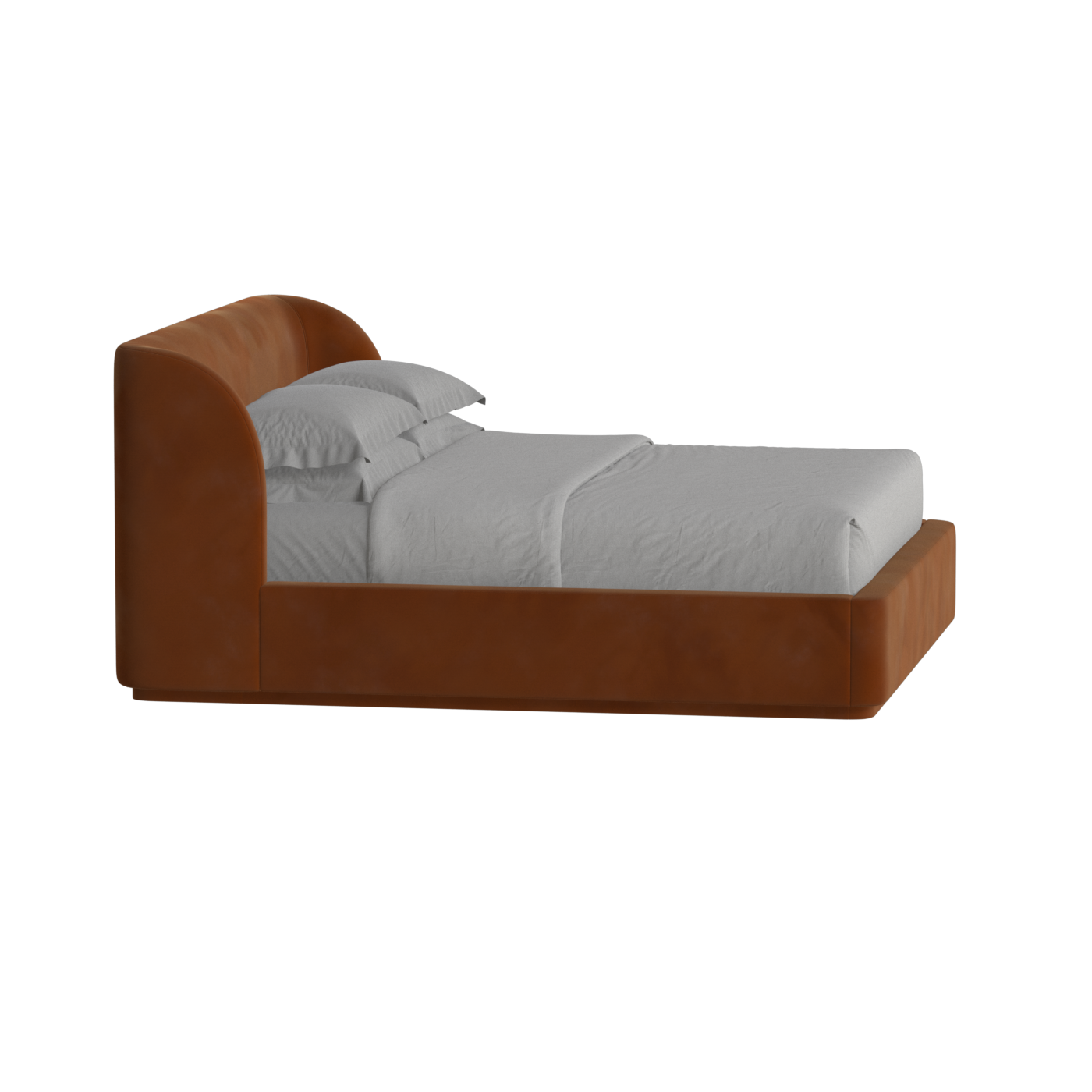 Giacomo Double Bed with Wide Panelled Headboard