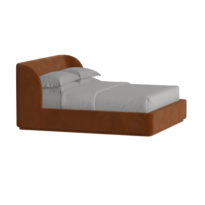 Giacomo Double Bed with Wide Panelled Headboard