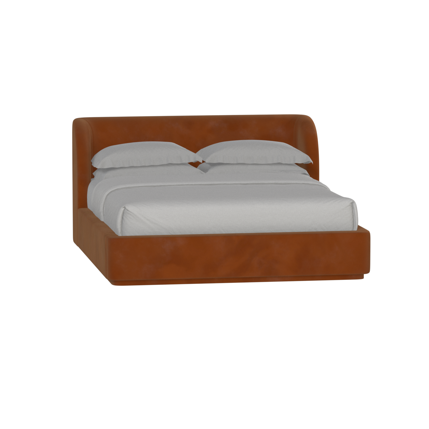 Giacomo Double Bed with Wide Panelled Headboard