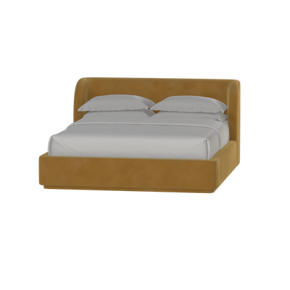 Giacomo Double Bed with Wide Panelled Headboard