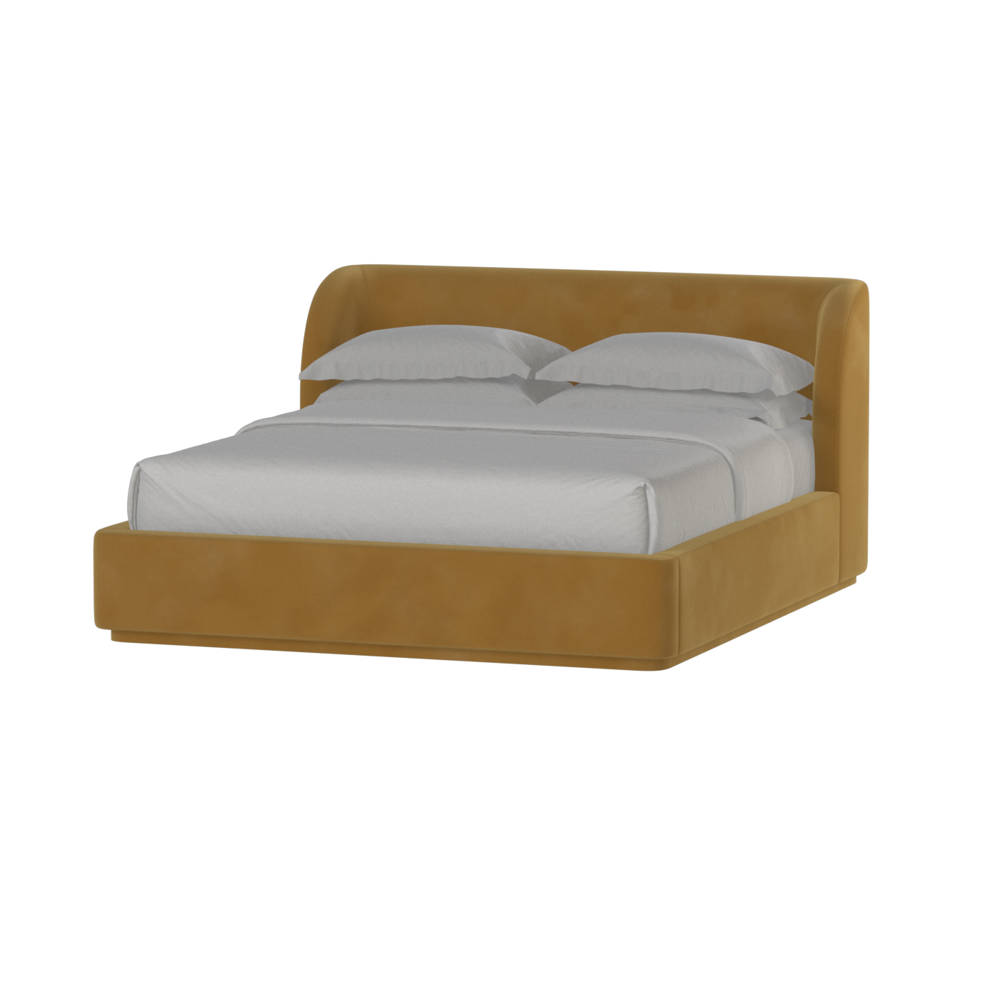 Giacomo Double Bed with Wide Panelled Headboard