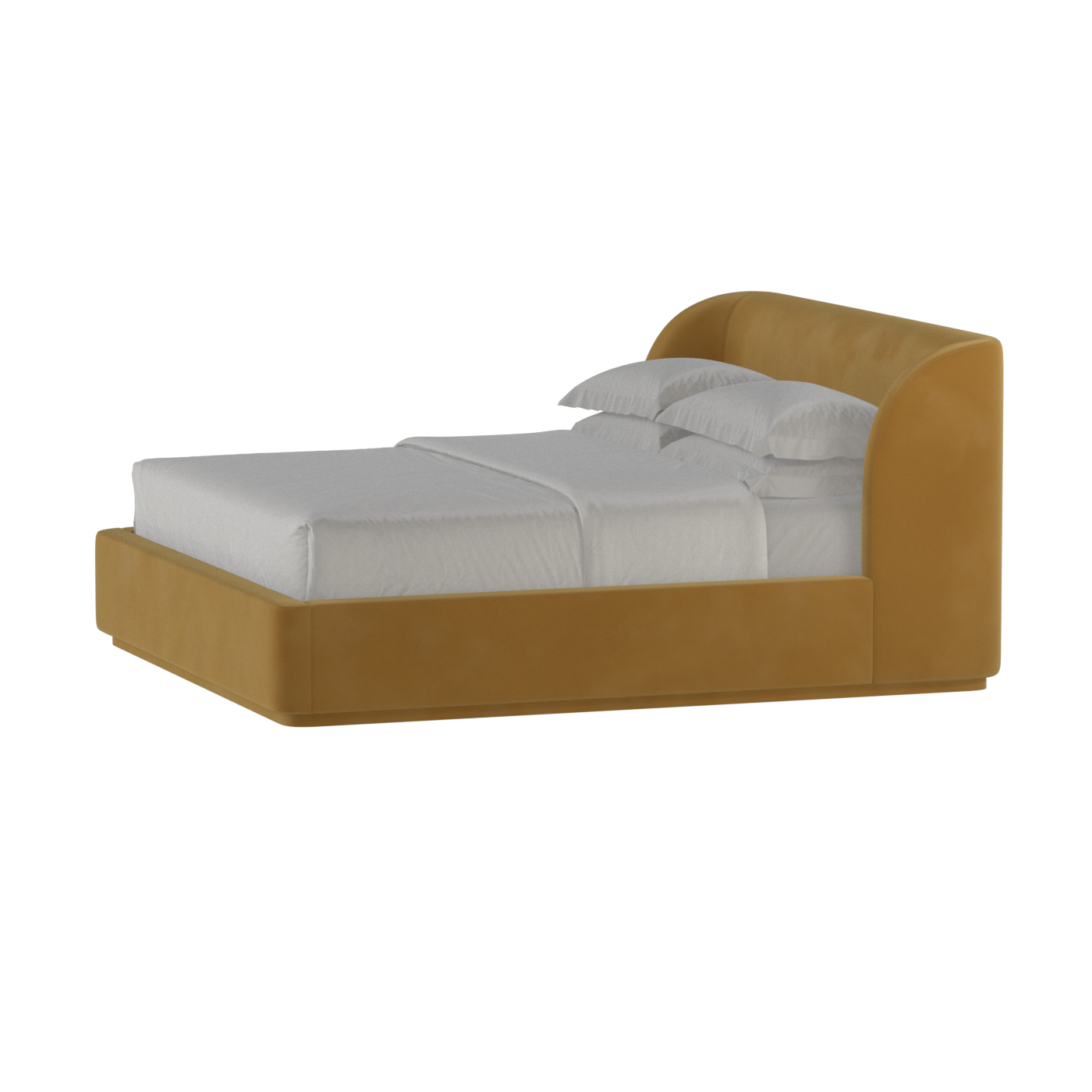 Giacomo Double Bed with Wide Panelled Headboard