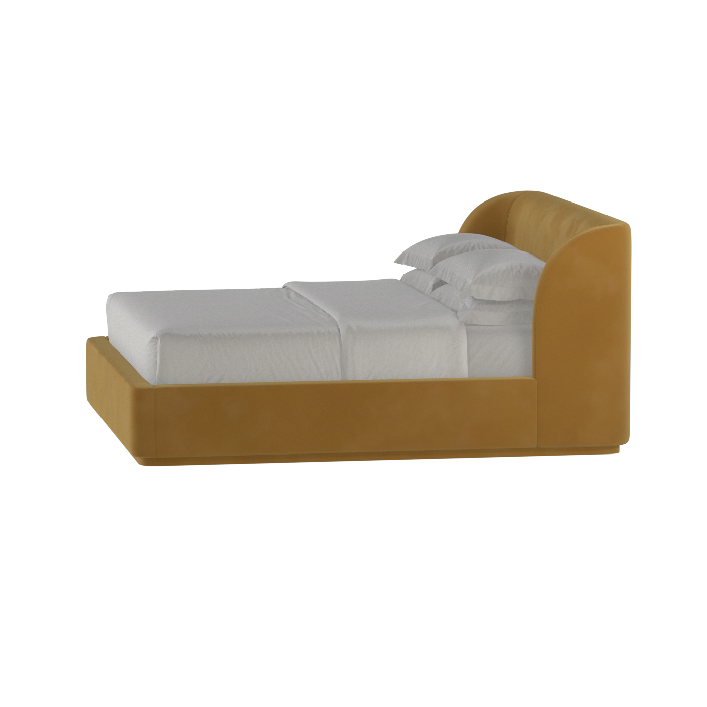Giacomo Double Bed with Wide Panelled Headboard