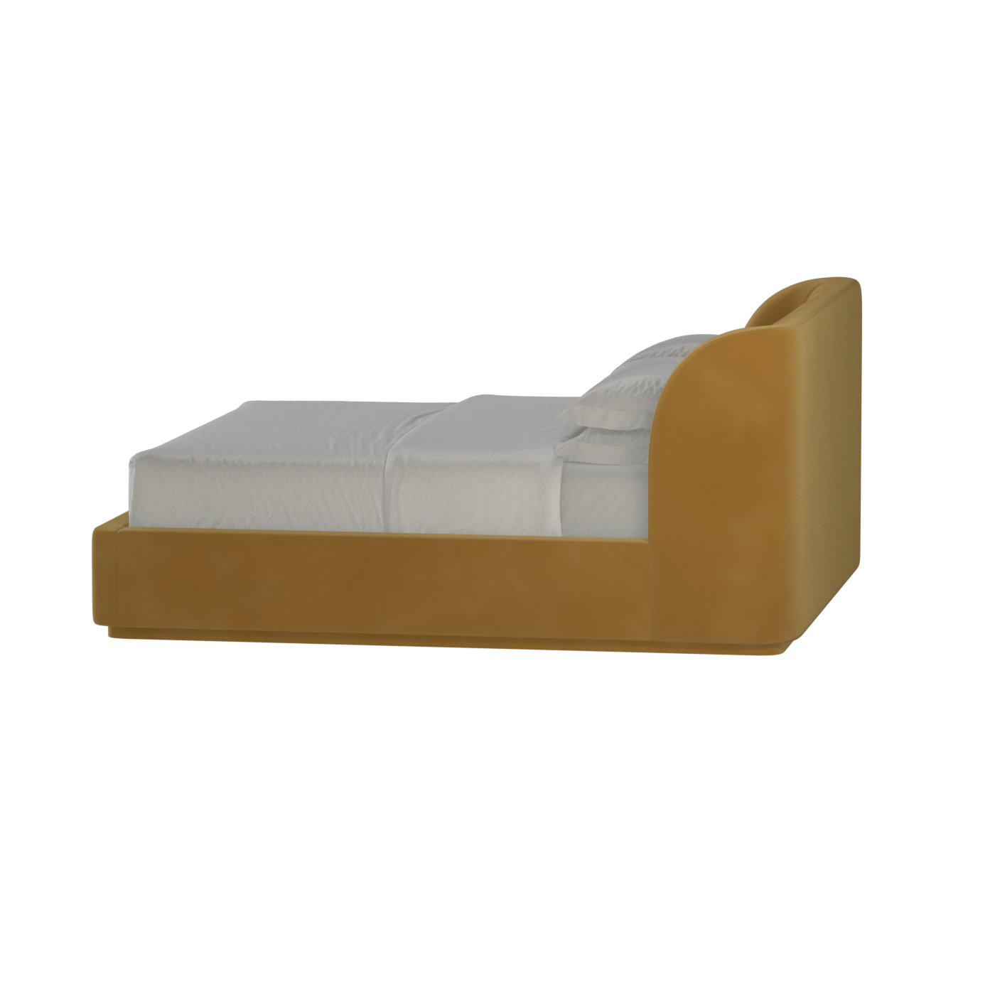 Giacomo Double Bed with Wide Panelled Headboard