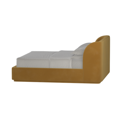 Giacomo Double Bed with Wide Panelled Headboard