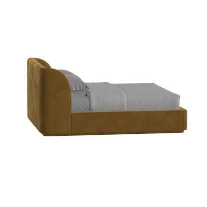 Giacomo Double Bed with Wide Panelled Headboard