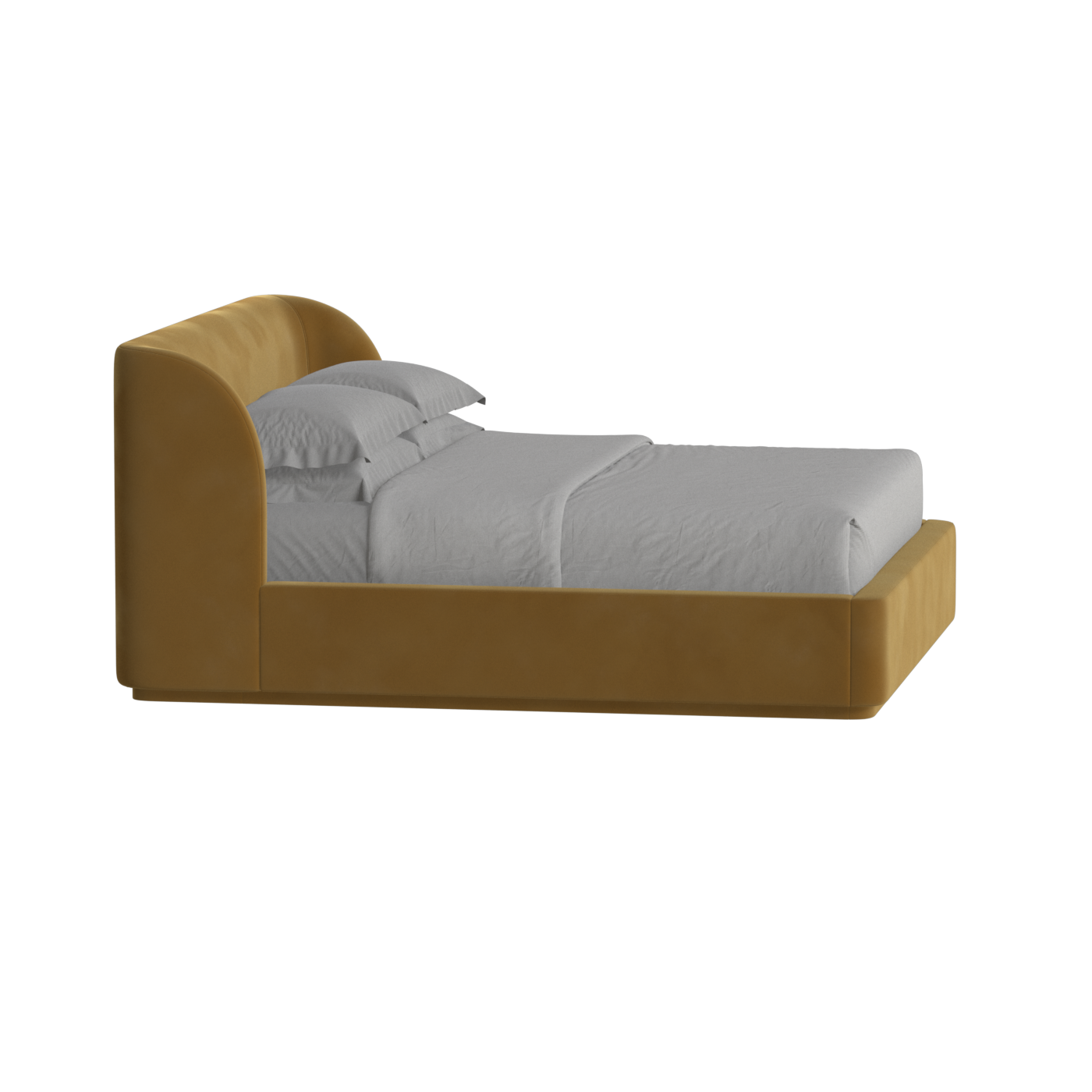 Giacomo Double Bed with Wide Panelled Headboard