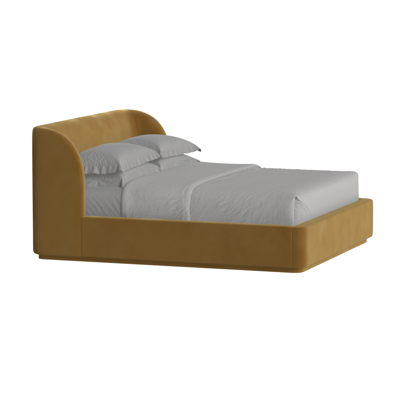 Giacomo Double Bed with Wide Panelled Headboard