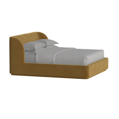 Giacomo Double Bed with Wide Panelled Headboard