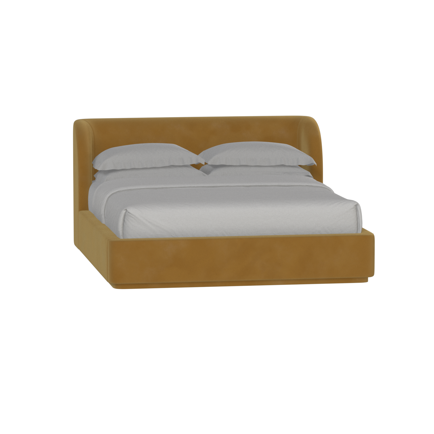 Giacomo Double Bed with Wide Panelled Headboard