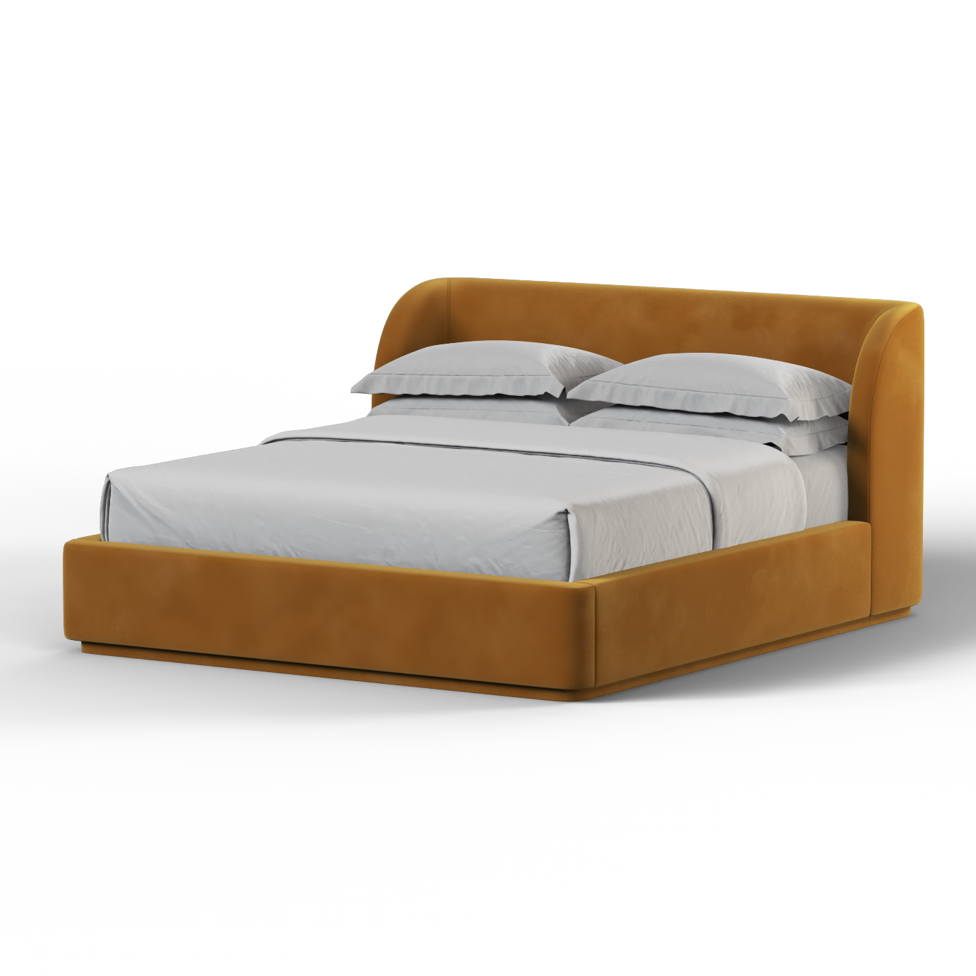 Giacomo Double Bed with Wide Panelled Headboard