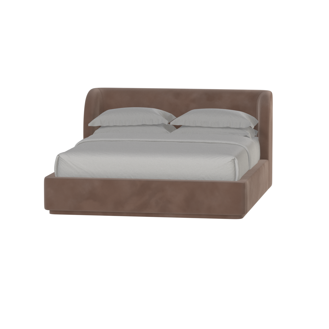 Giacomo Double Bed with Wide Panelled Headboard