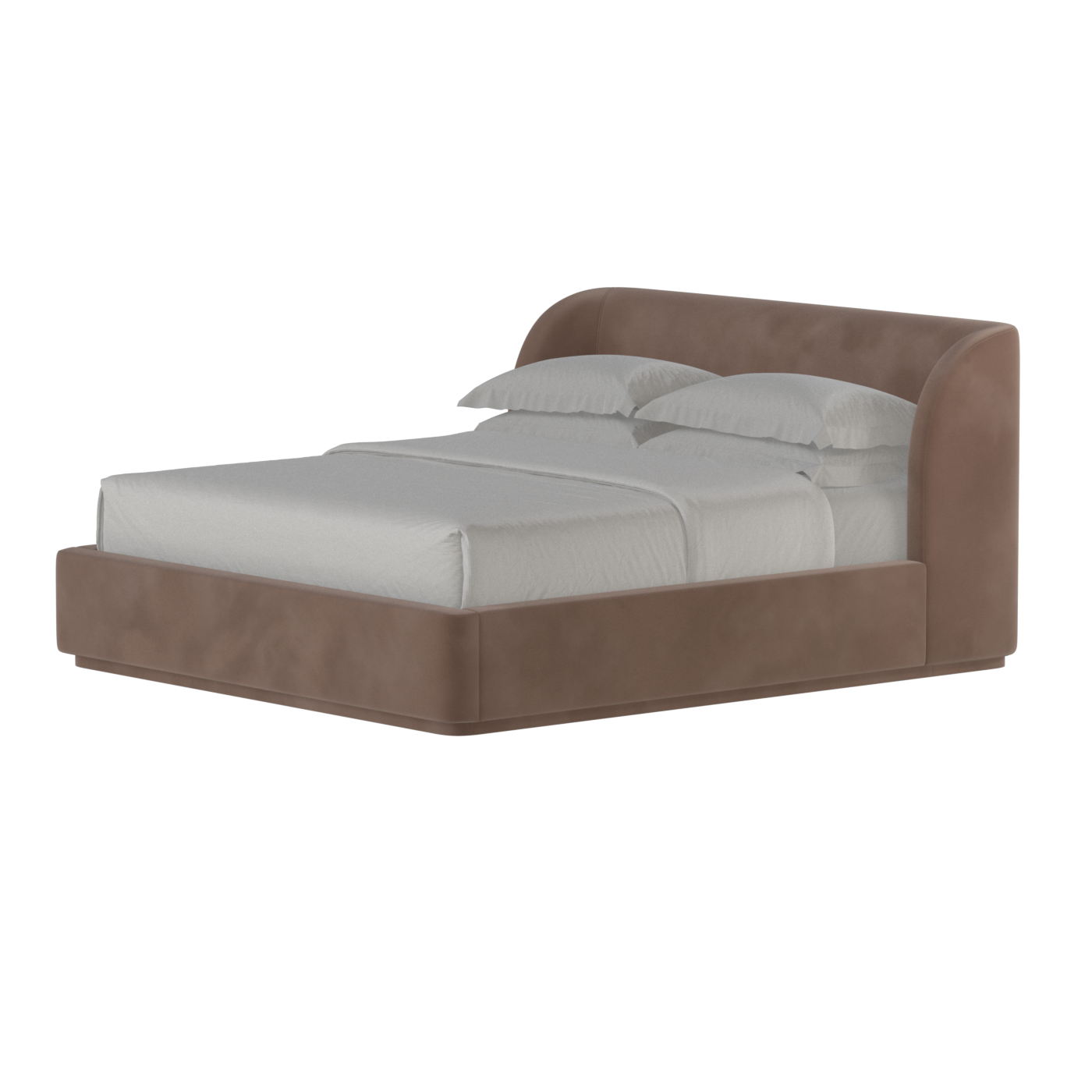 Giacomo Double Bed with Wide Panelled Headboard