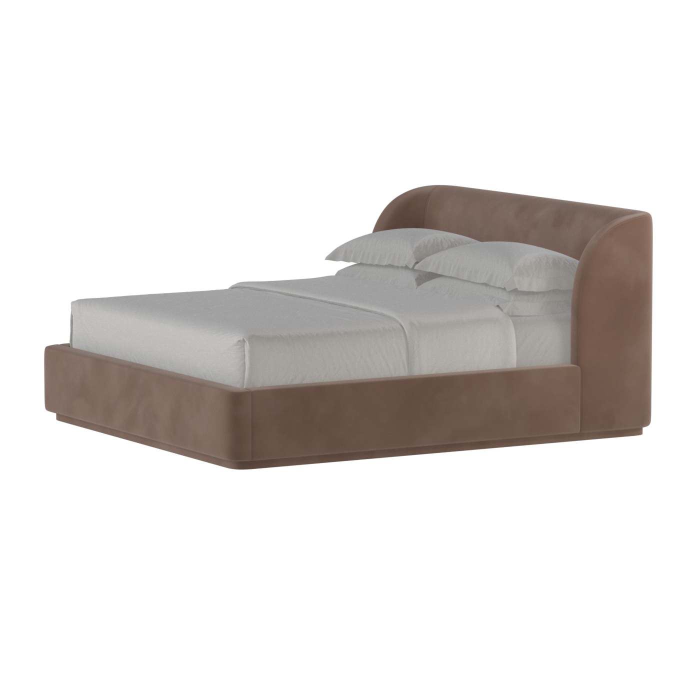 Giacomo Double Bed with Wide Panelled Headboard