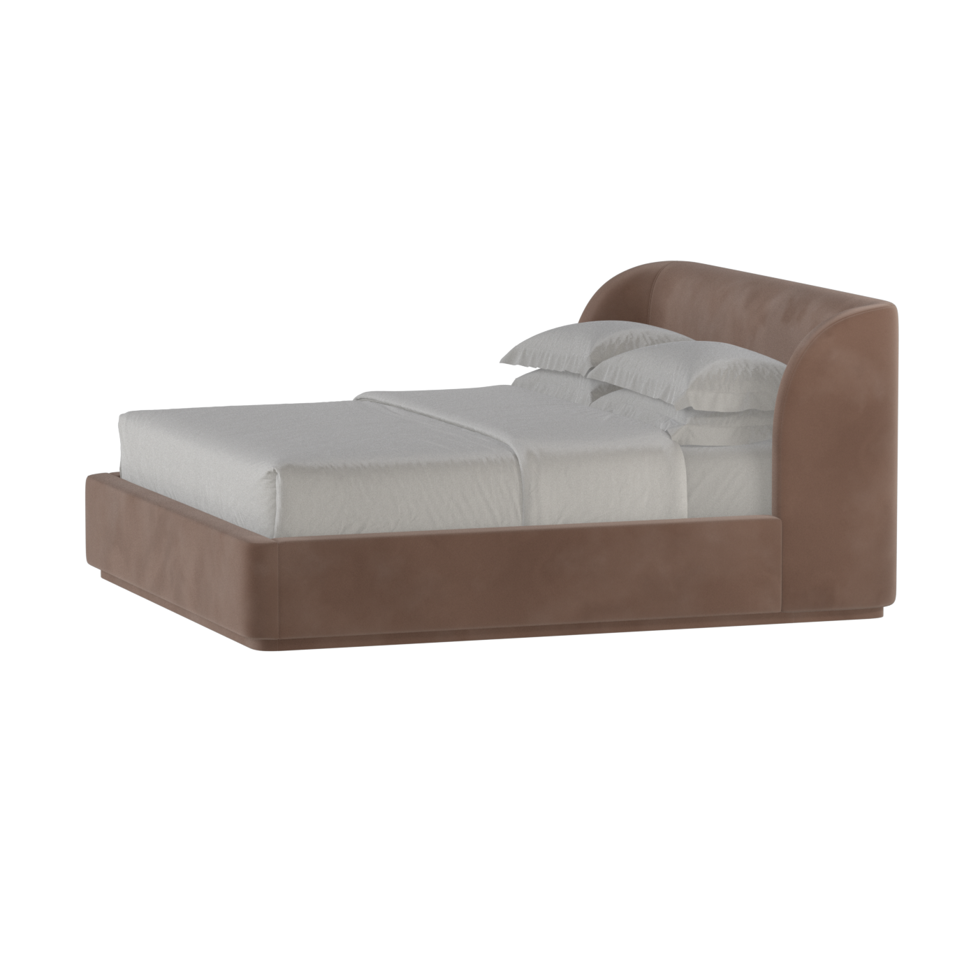 Giacomo Double Bed with Wide Panelled Headboard