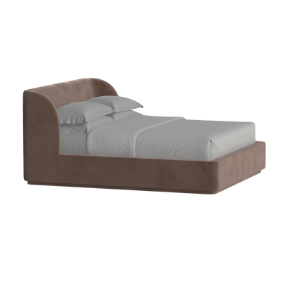 Giacomo Double Bed with Wide Panelled Headboard