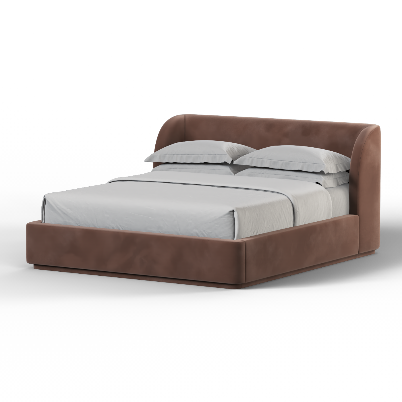 Giacomo Double Bed with Wide Panelled Headboard