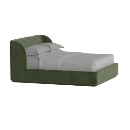 Giacomo Double Bed with Wide Panelled Headboard