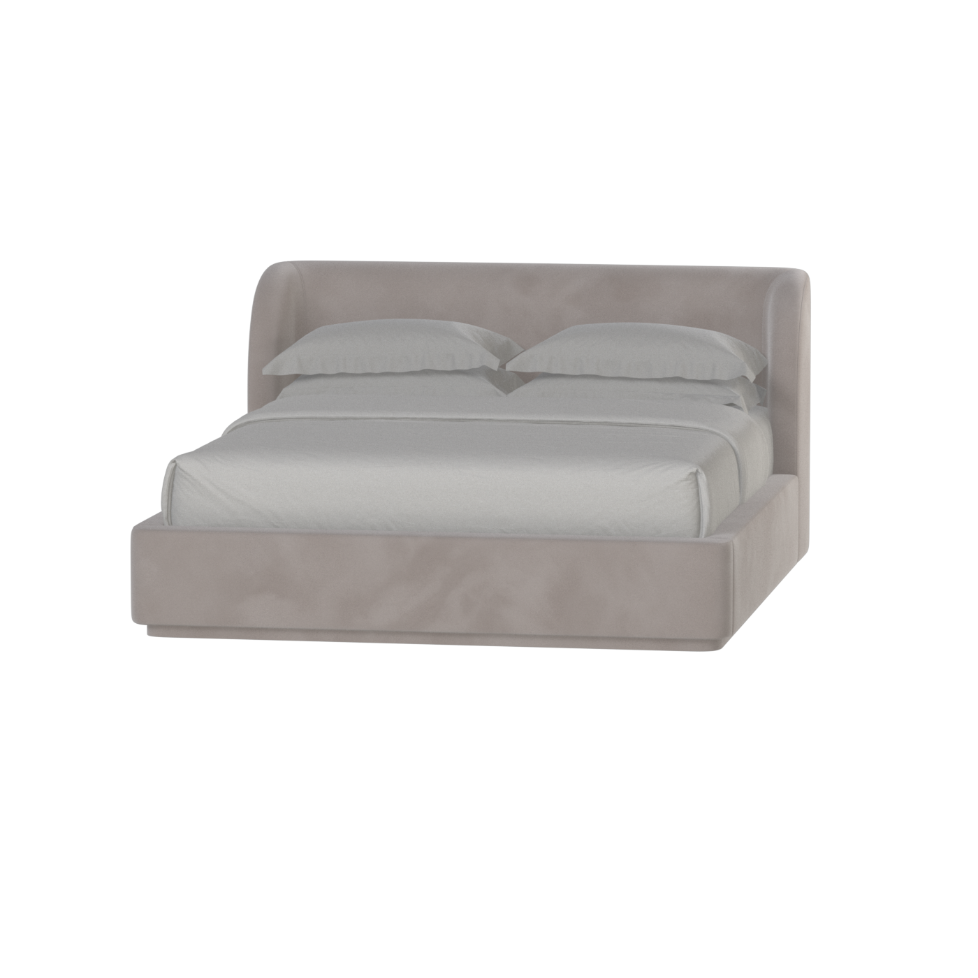 Giacomo Double Bed with Wide Panelled Headboard
