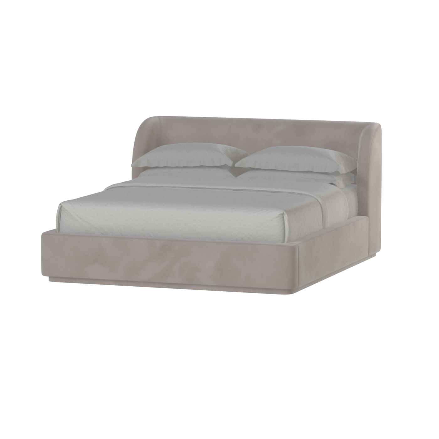 Giacomo Double Bed with Wide Panelled Headboard