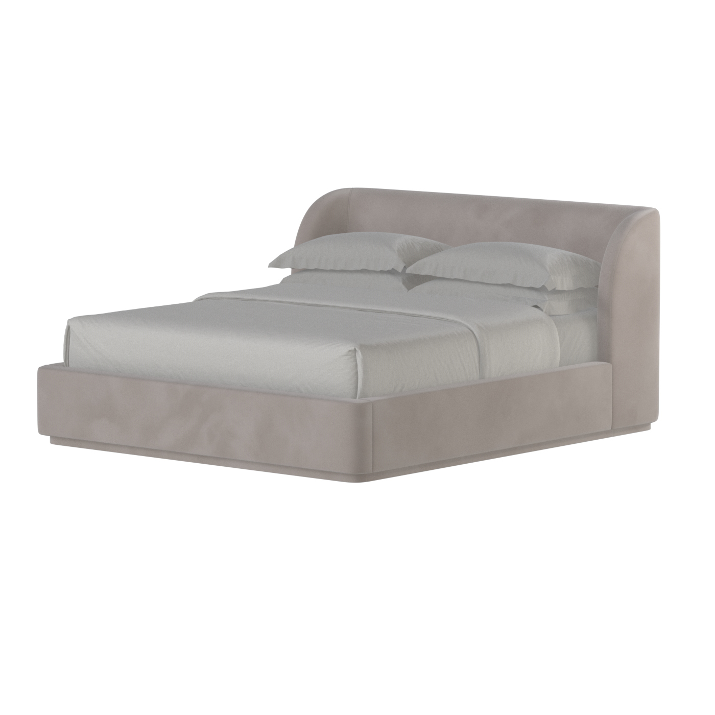 Giacomo Double Bed with Wide Panelled Headboard
