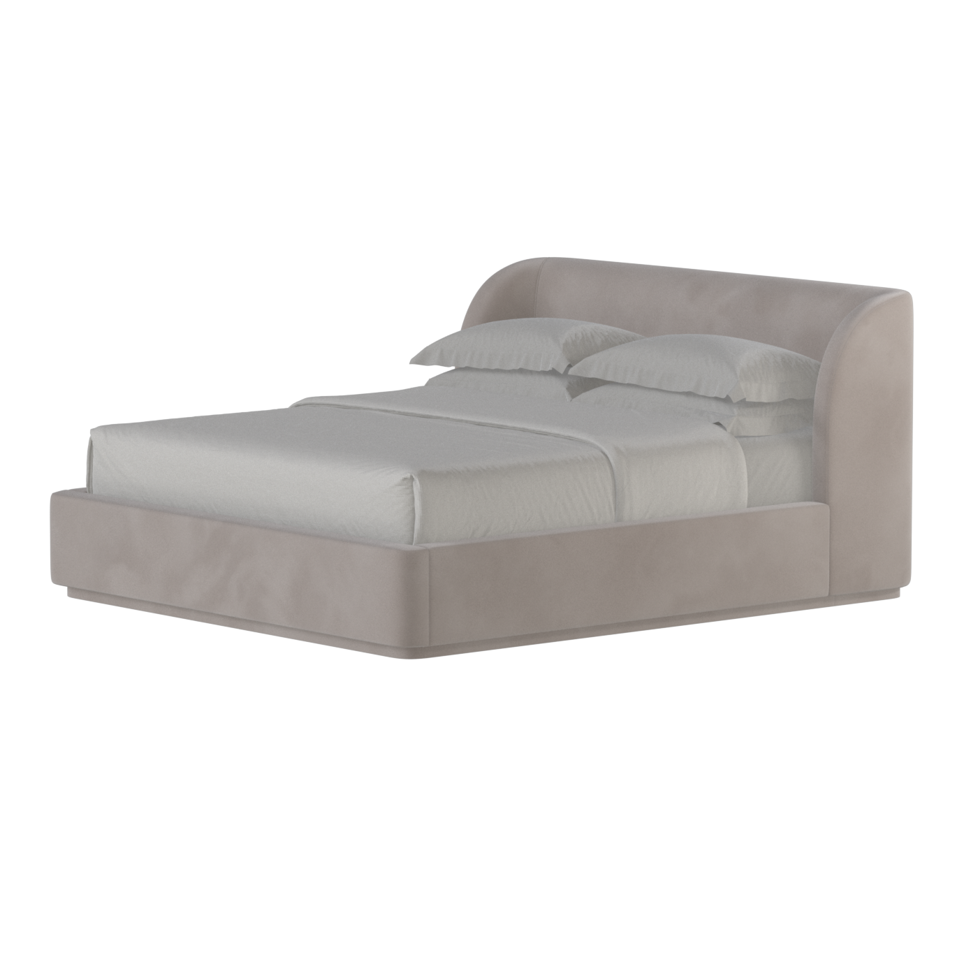 Giacomo Double Bed with Wide Panelled Headboard