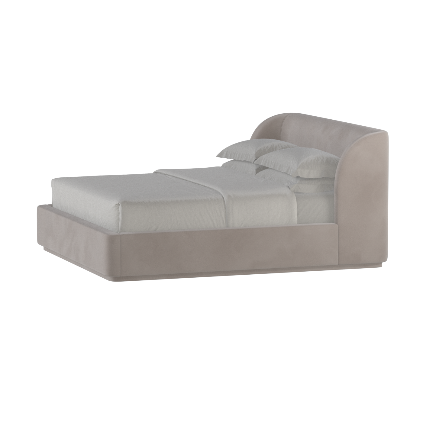 Giacomo Double Bed with Wide Panelled Headboard