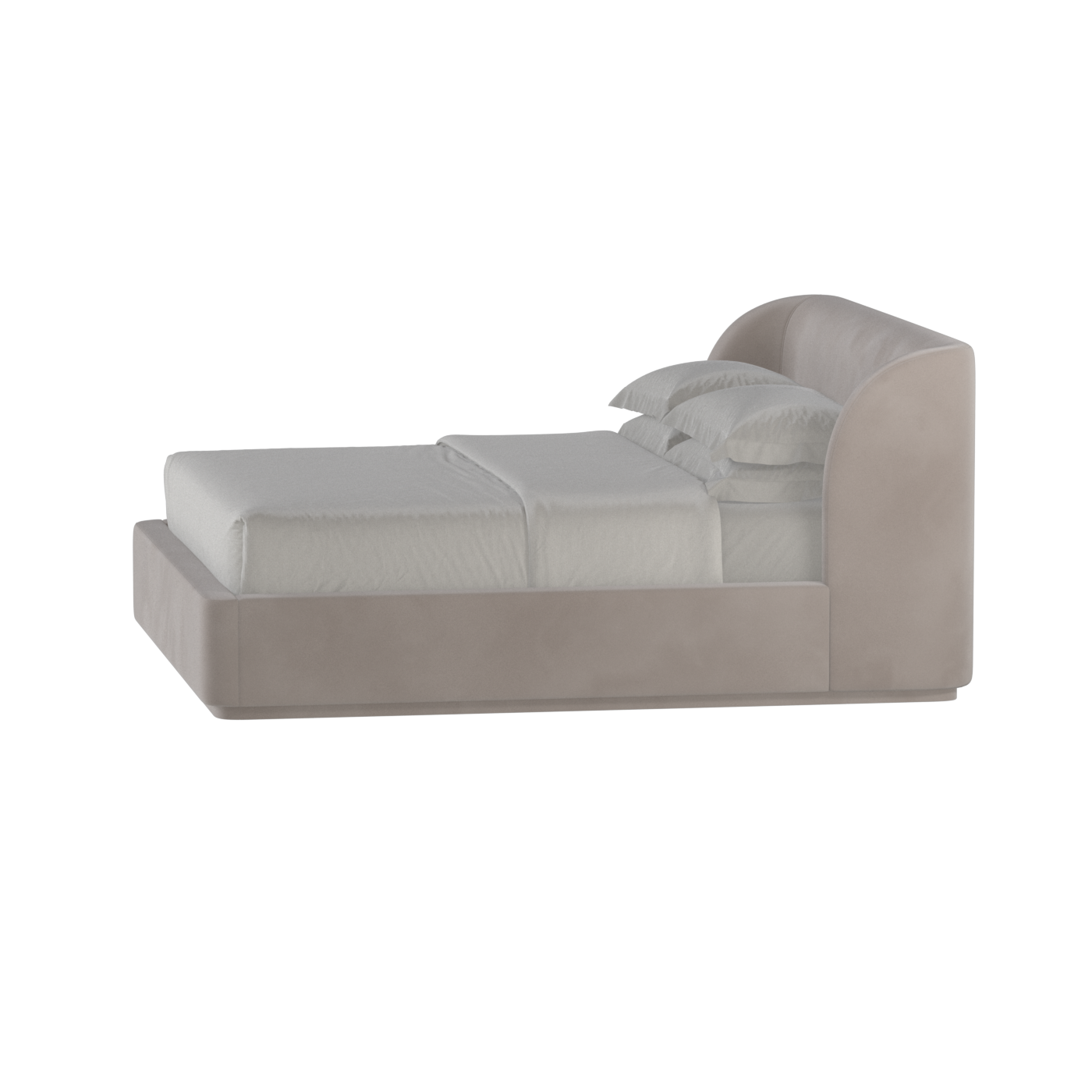 Giacomo Double Bed with Wide Panelled Headboard