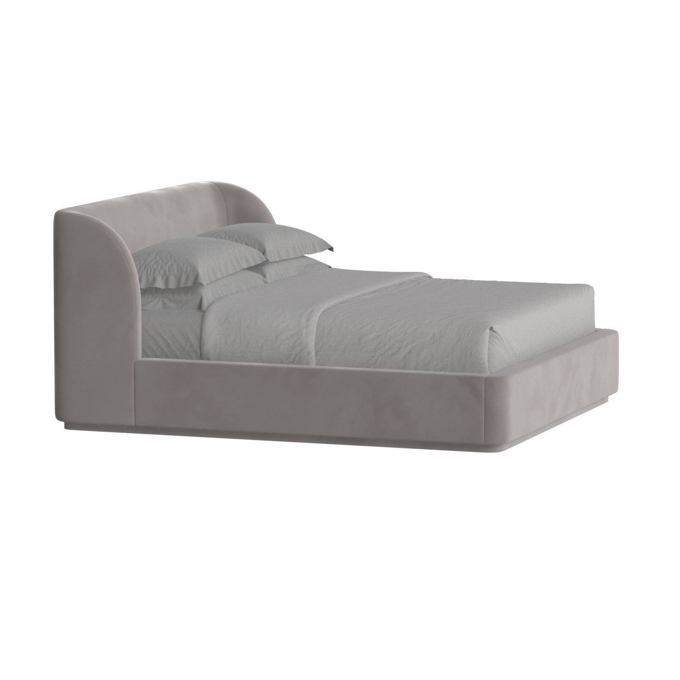 Giacomo Double Bed with Wide Panelled Headboard