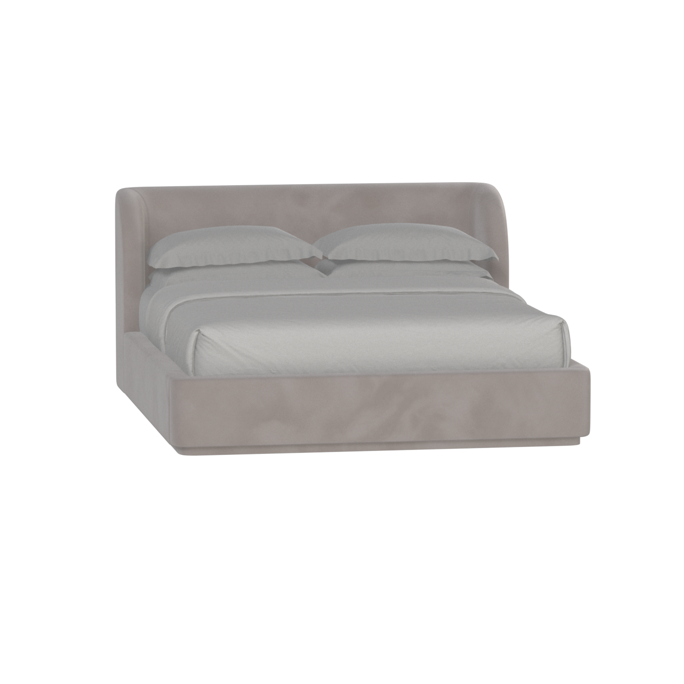 Giacomo Double Bed with Wide Panelled Headboard