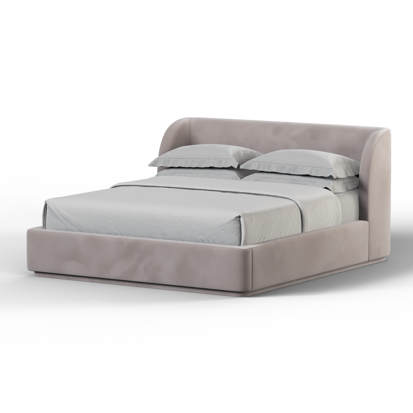 Giacomo Double Bed with Wide Panelled Headboard