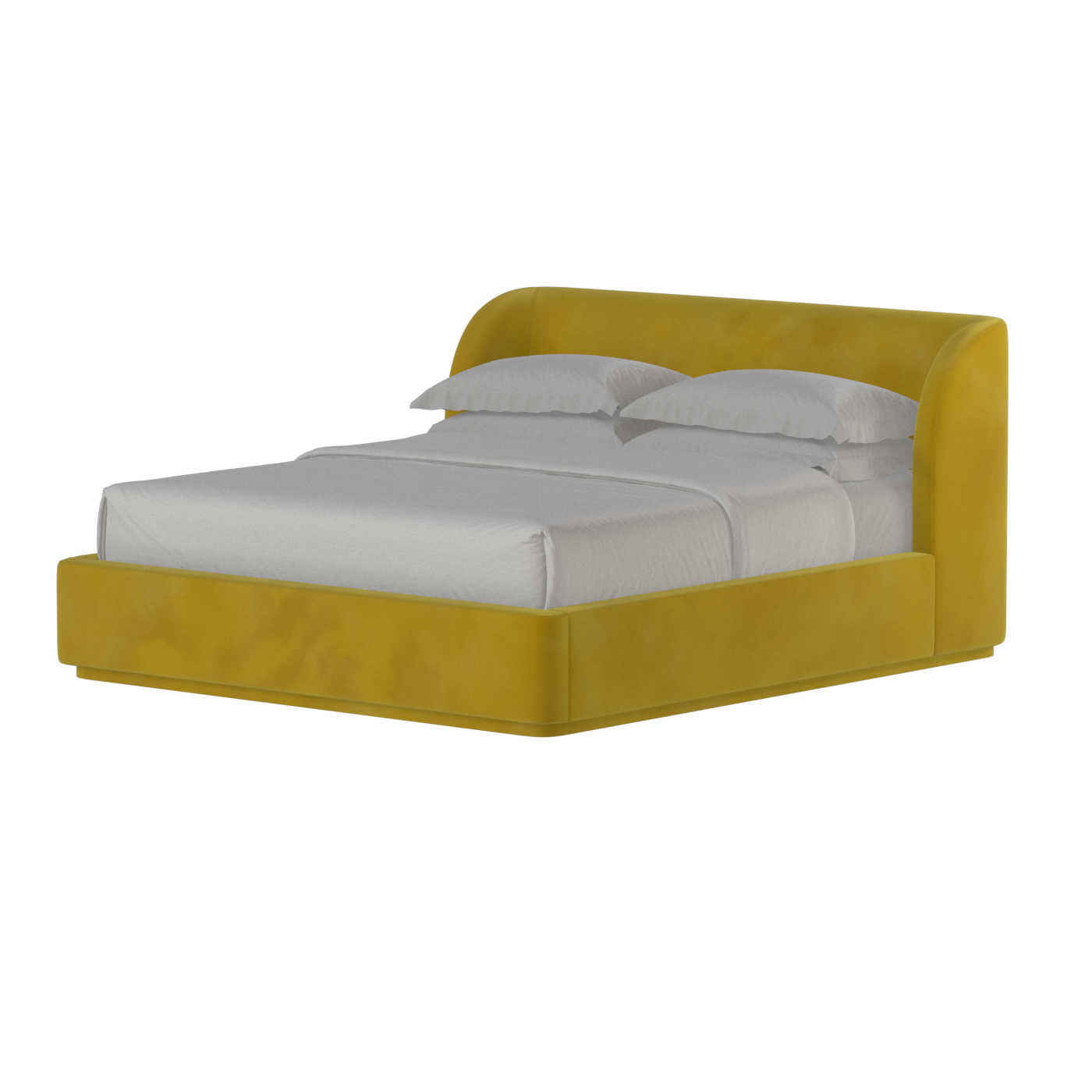 Giacomo Double Bed with Wide Panelled Headboard