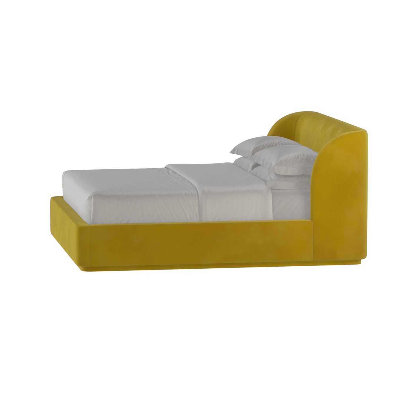Giacomo Double Bed with Wide Panelled Headboard