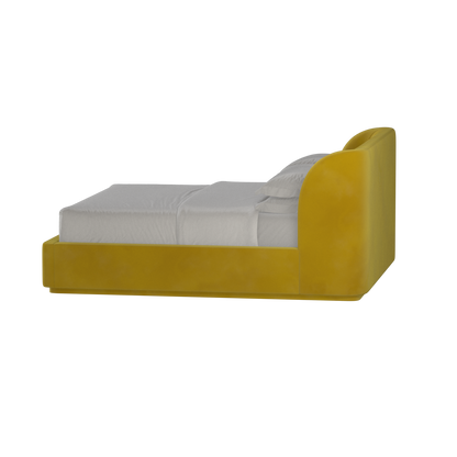 Giacomo Double Bed with Wide Panelled Headboard