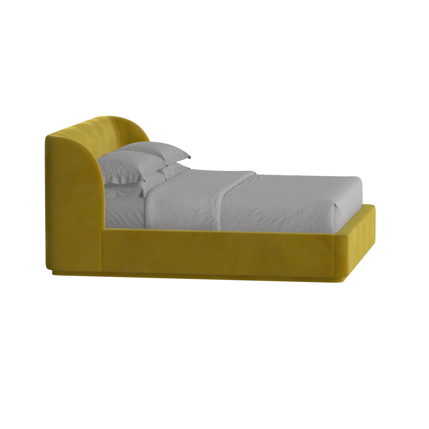Giacomo Double Bed with Wide Panelled Headboard