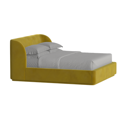 Giacomo Double Bed with Wide Panelled Headboard