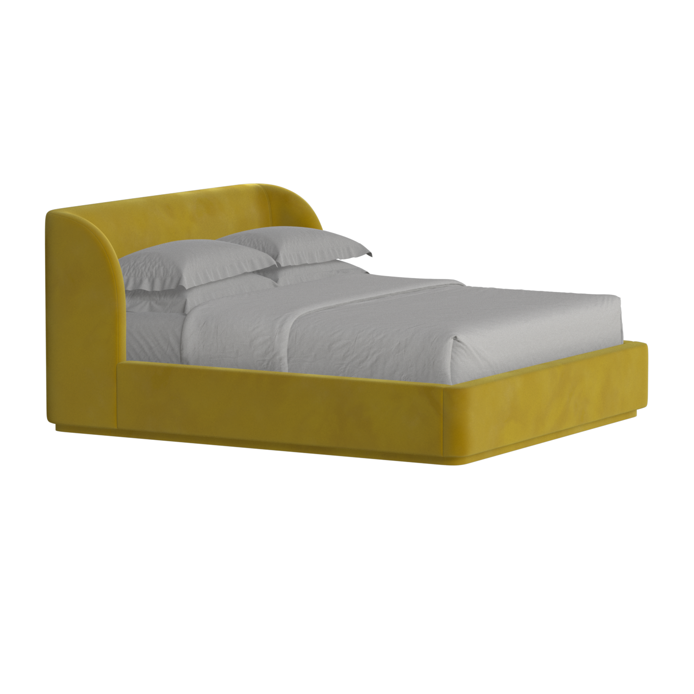 Giacomo Double Bed with Wide Panelled Headboard