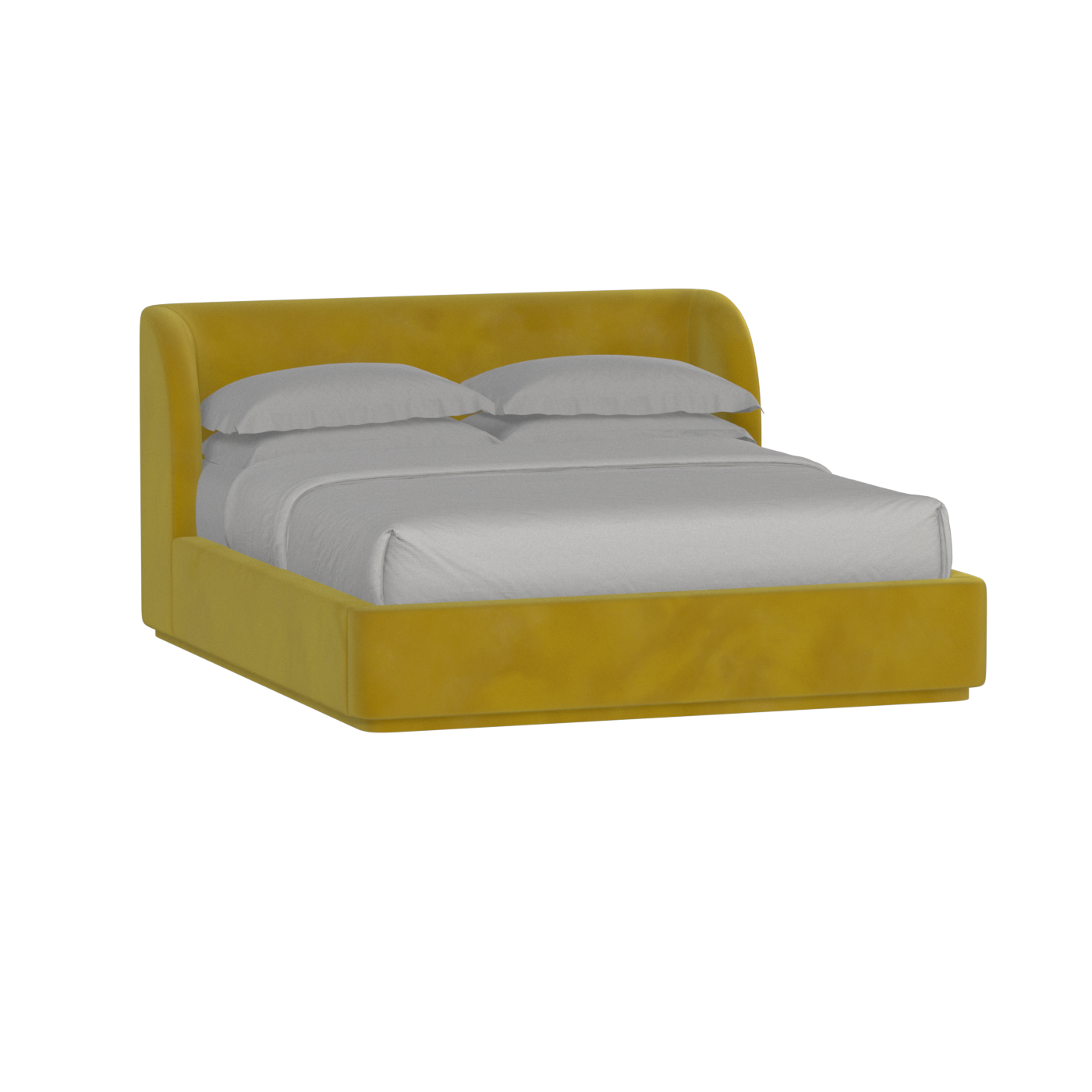 Giacomo Double Bed with Wide Panelled Headboard