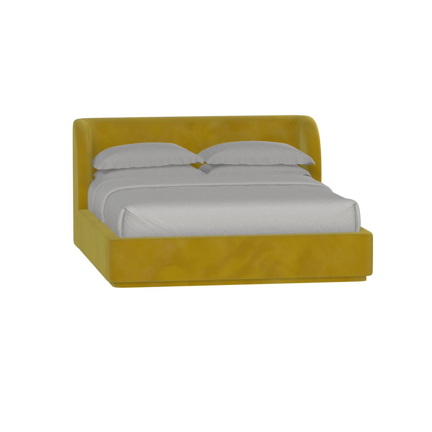 Giacomo Double Bed with Wide Panelled Headboard