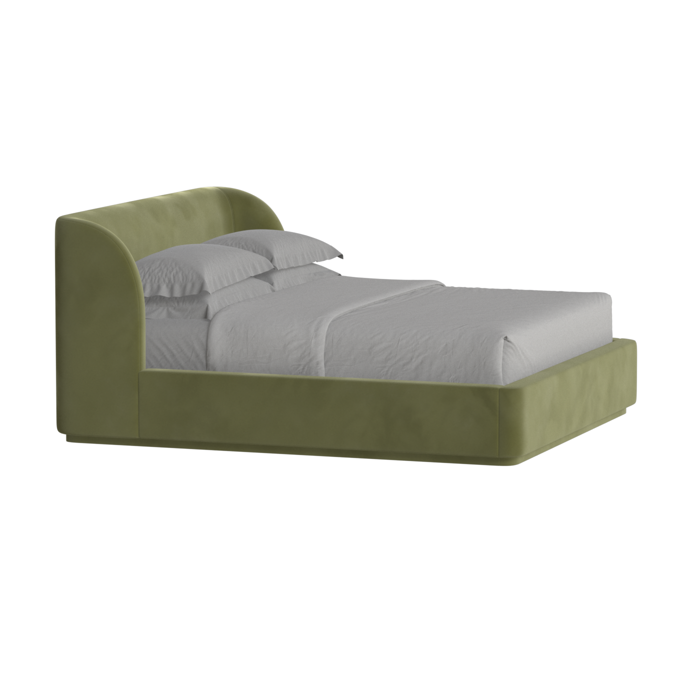 Giacomo Double Bed with Wide Panelled Headboard