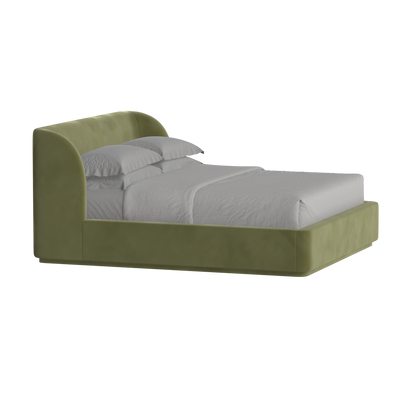 Giacomo Double Bed with Wide Panelled Headboard