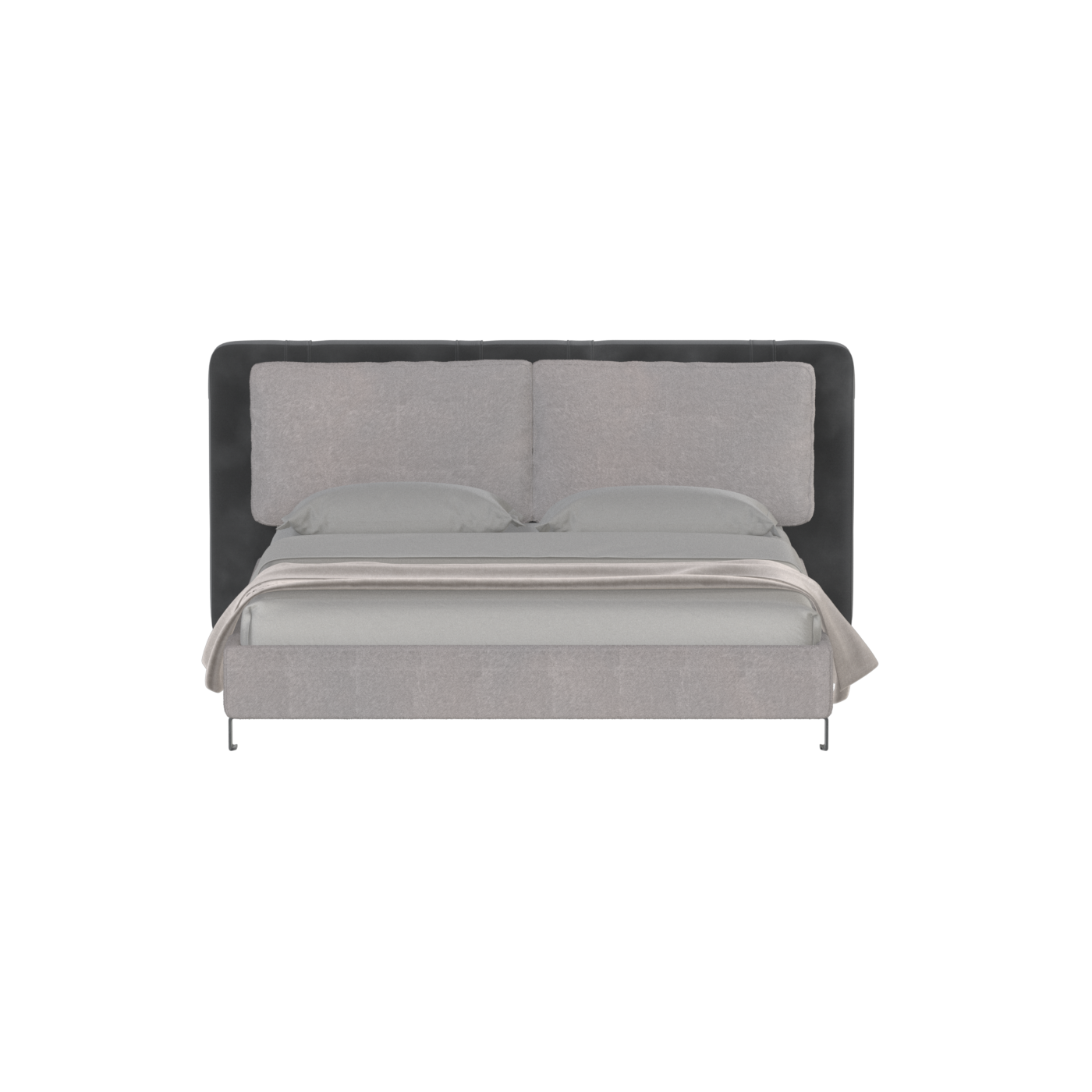 Giovanna Double Bed with Elegant Headboard