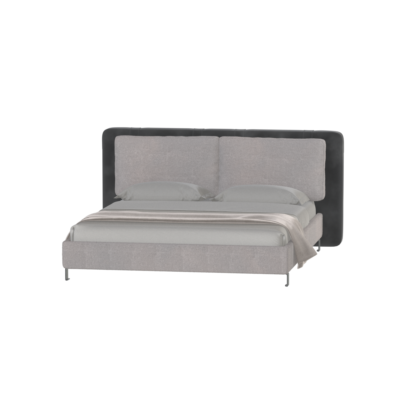 Giovanna Double Bed with Elegant Headboard